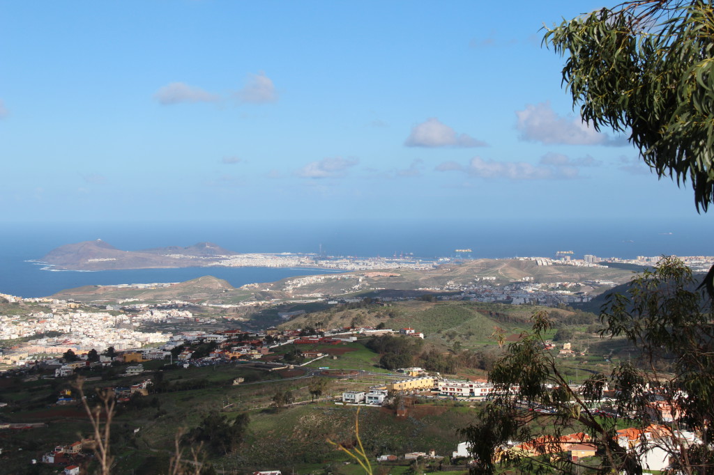 Gran Canaria's north: Las Palmas from the mountains View of Las Palmas