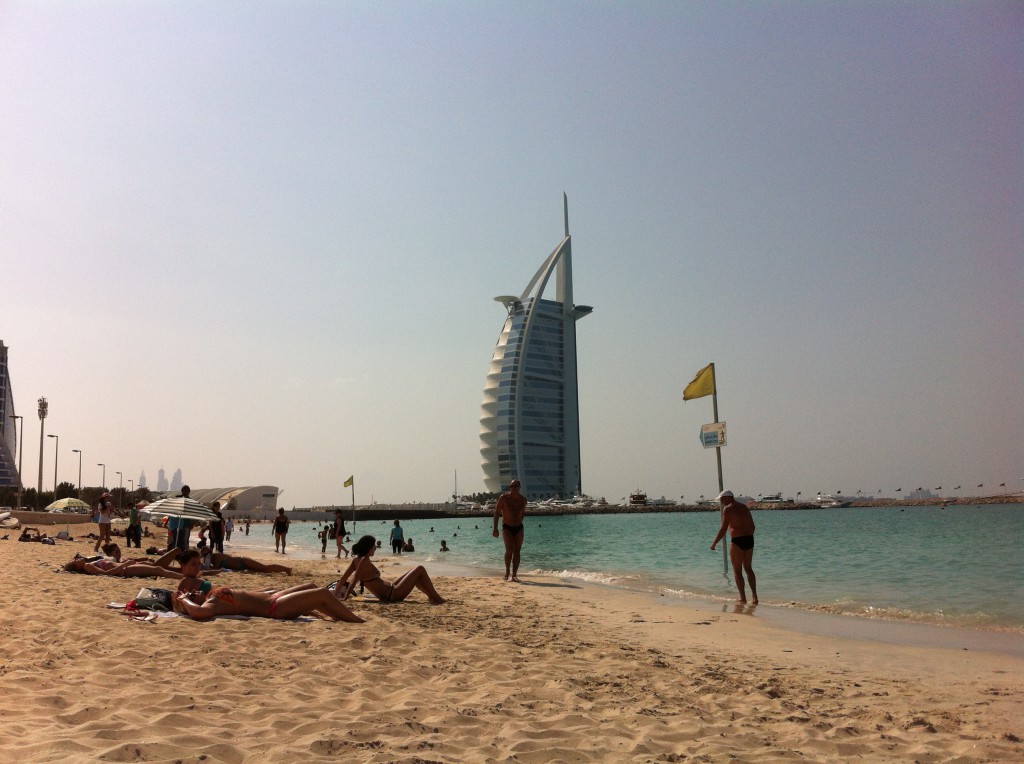 Burj Al Arab from Umm Suqeim Beach Burj Al Arab from Umm Suqeim Beach