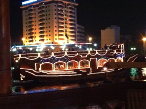 Dubai Creek dinner cruise