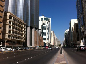 Street view of Abu Dhabi