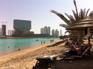 The beach of Hotel Le Meridien, Abu Dhabi