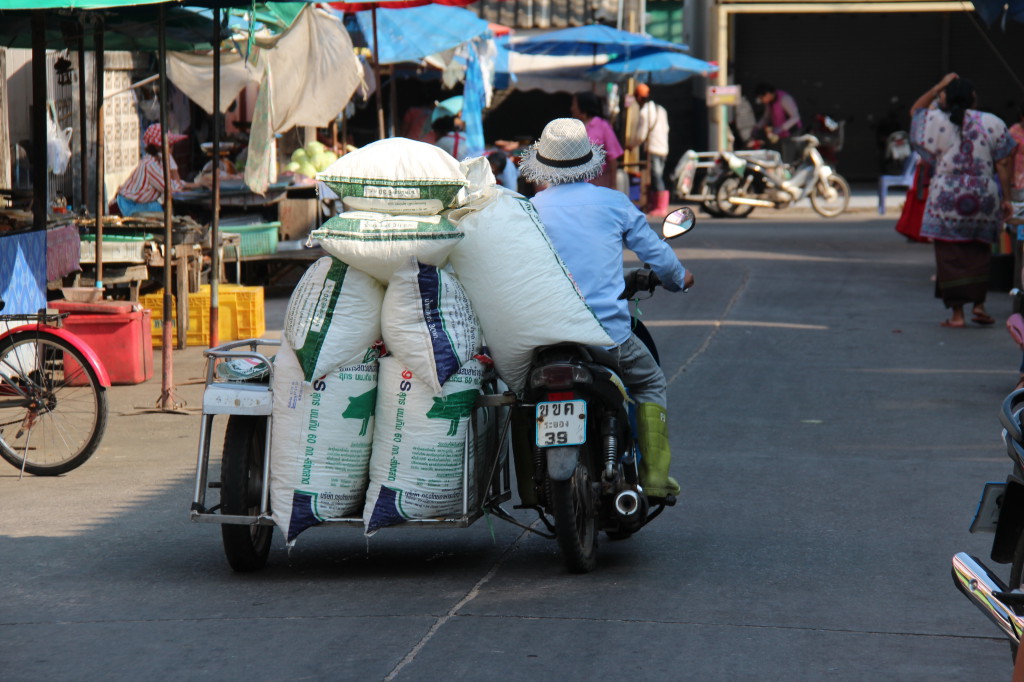 A heavy load at Ban Phe, Thailand
