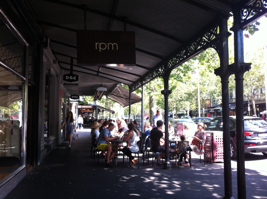 Afternoon in Lygon Street, Melbourne