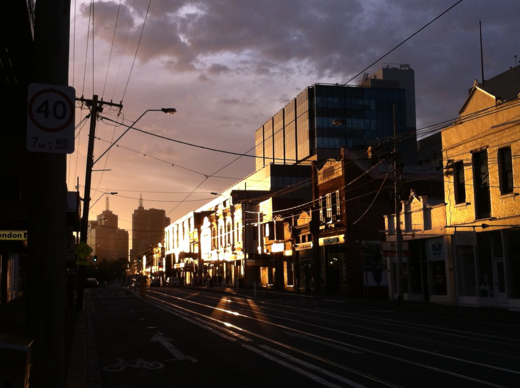 Settling in Melbourne, Bridge Road, Richmond Bridge Road, Richmond, in evening light