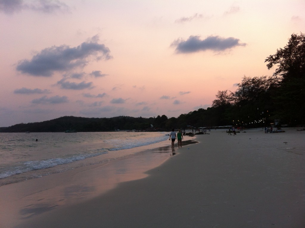 Ko Samet beach after sunset Ko Samet beach after sunset