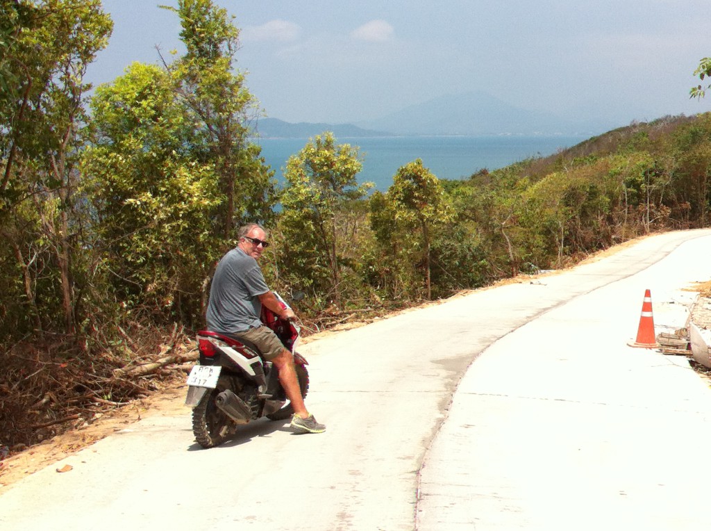Ko Samet on a motorbike Ko Samet on a motorbike