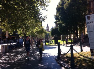 Walking in Melbourne CBD