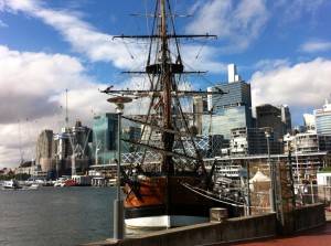 A view of National Maritime Museum, Darling Harbour