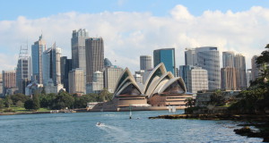 Sydney Opera House seen from a Sydney Ferry