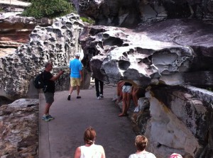 View of the Bondi to Coogee coastal walk, Sydney