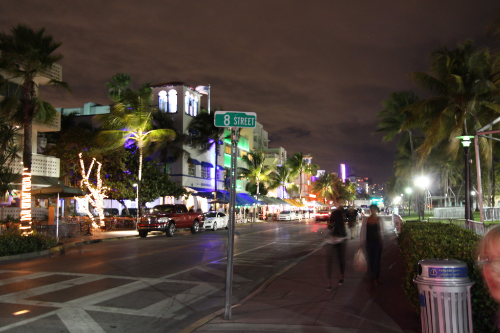 Ocean Drive evening, Miami