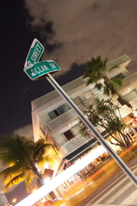 Street sign, Ocean Drive, Miami