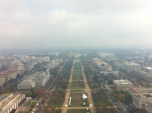 National Mall from Washington Memorial, Washington DC