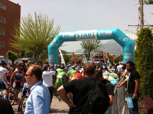 Cyclists starting from Kemer