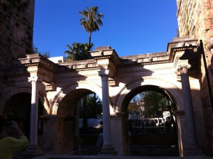 Hadrian's Gate in Antalya Old Town