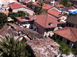 Red roofs in Kaleici, Antalya Old Town