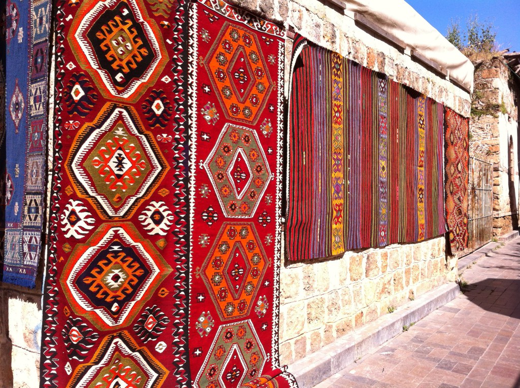 Turkish carpets sold in Antalya Old Town Turkish carpets sold in Antalya Old Town
