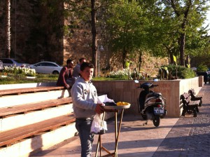 Waiting for customers in the Port of Kaleici