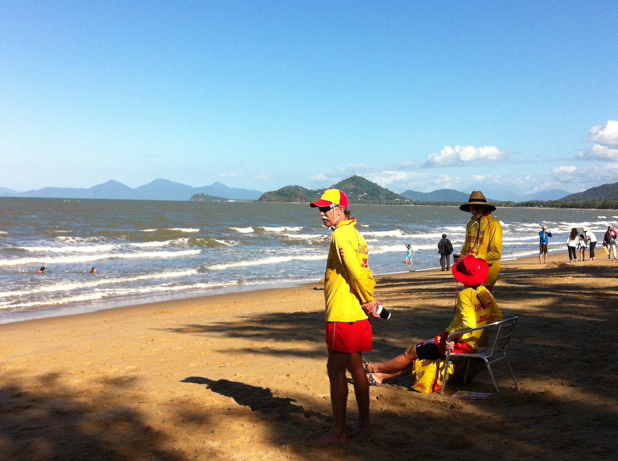 Drive from Cairns to Daintree: Palm Cove Beach life guards Drive from Cairns to Daintree: Palm Cove Beach life guards
