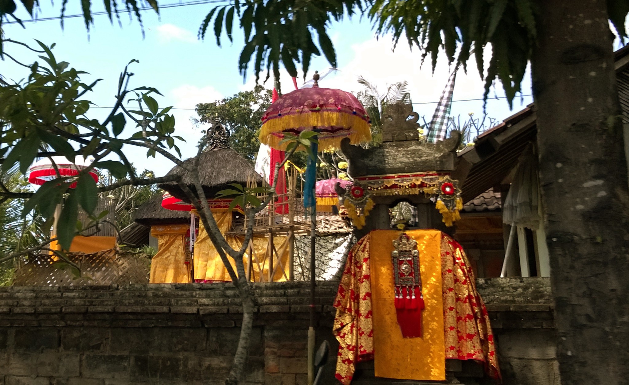 A house temple, Bali day trip by car A house temple, Bali day trip by car