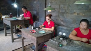 Balinese silver artists, drive in Central Bali