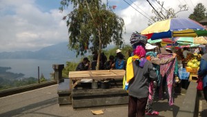 Drive in Central Bali, Mt. Batur vendors
