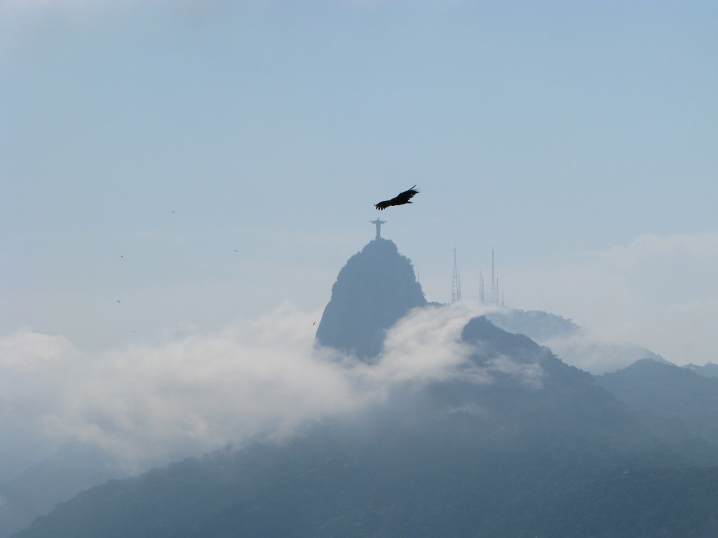 Christ the Redeemer, sightseeing in Rio de Janeiro Christ the Redeemer from Sugar Loaf