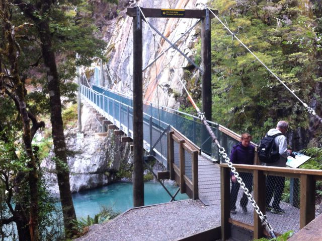 Blue Pools hanging bridge Blue Pools hanging bridge