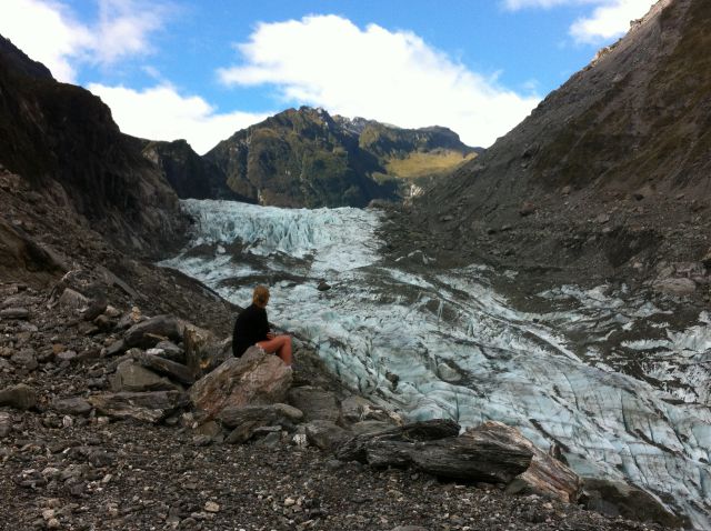 Fox Glacier view Fox Glacier visitor