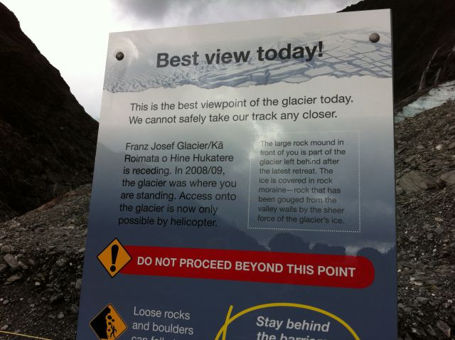 Franz Josef Glacier warning Franz Josef Glacier glacier warning