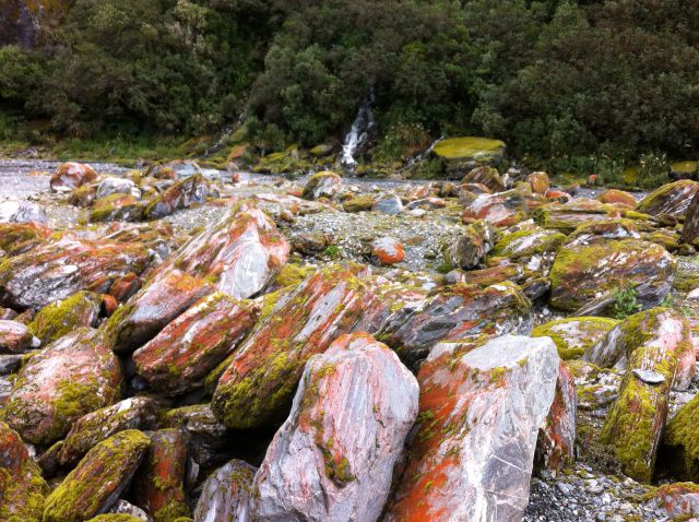 Franz Josef Glacier stones Franz Josef Glacier stones