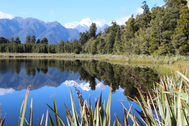 Lake Matheson, South Island West Coast drive Lake Matheson, South Island West Coast drive
