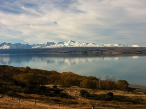 Lake Pukaki view New Zealand