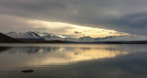 Lake Tekapo and clouds