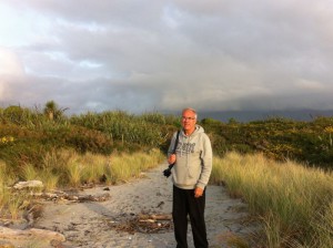 Walking on Haast beach