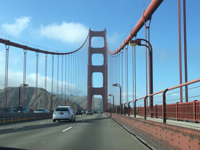 Golden Gate Bridge Driving on Golden Gate Bridge