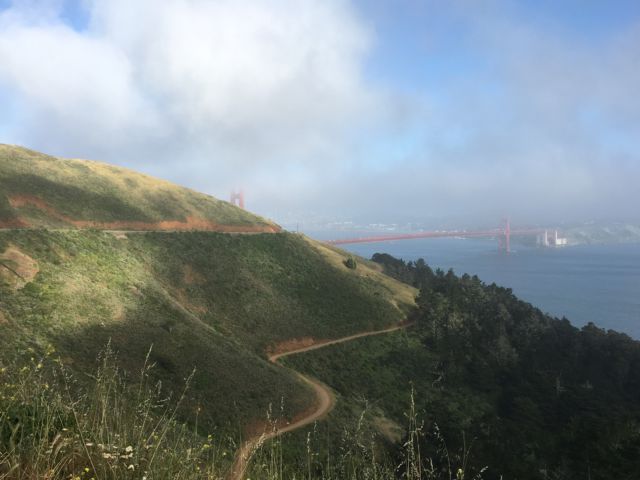 Golden Gate from Hawk Hill Hawk Hill roads