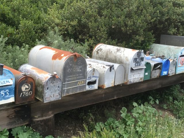 Muir Beach mailboxes Muir Beach mailboxes