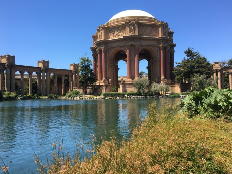 Palace of Fine Arts, Precidio, San Francisco Palace of Fine Arts, San Francisco to Monterey coastal drive