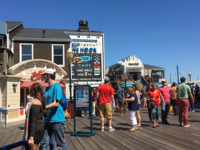 San Francisco Pier 39 walking
