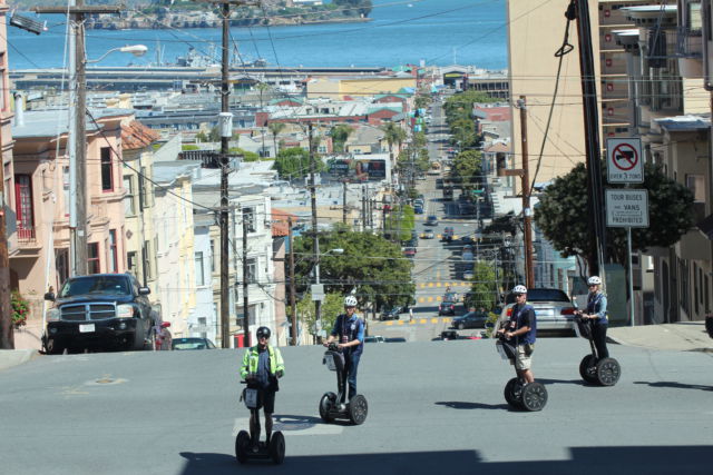 A San Fransisco city tour on Russian Hill