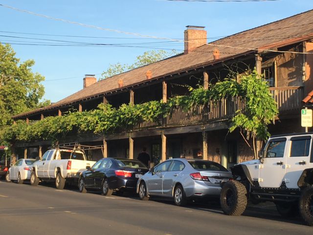Sonoma historic house with balconies