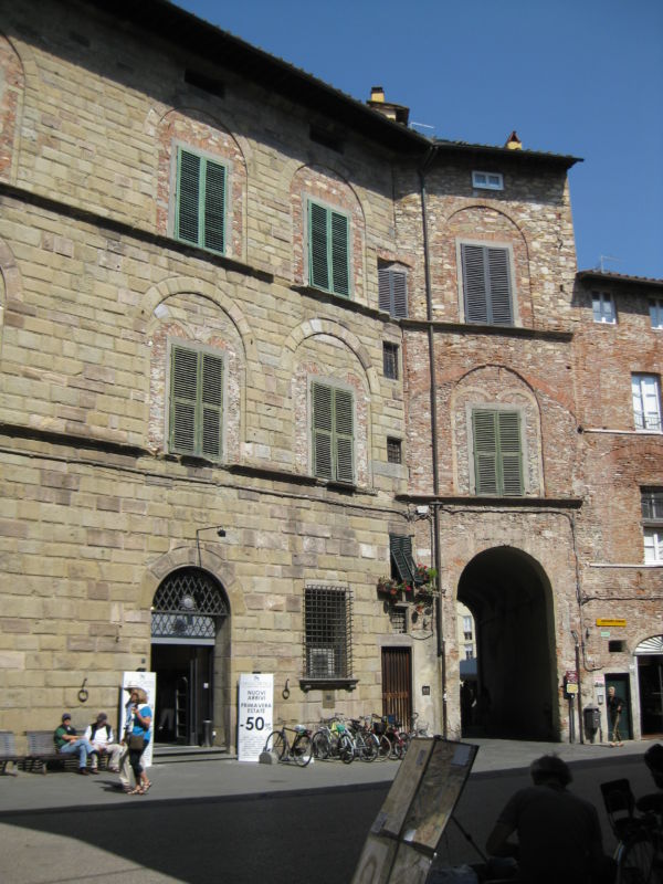 The historic town of Lucca, Italy