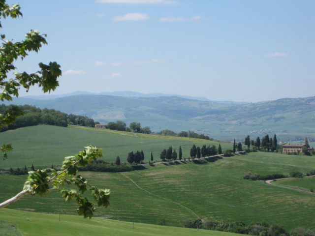 Monticchiello hill view Monticchiello hill view