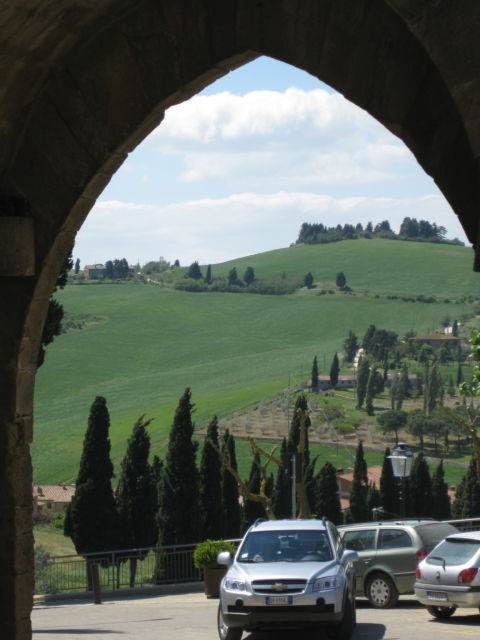 Monticchiello town gate Monticchiello town gate