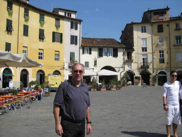 Tuscany scenic drive, the old Lucca marketplace Tuscany scenic drive, the old Lucca marketplace