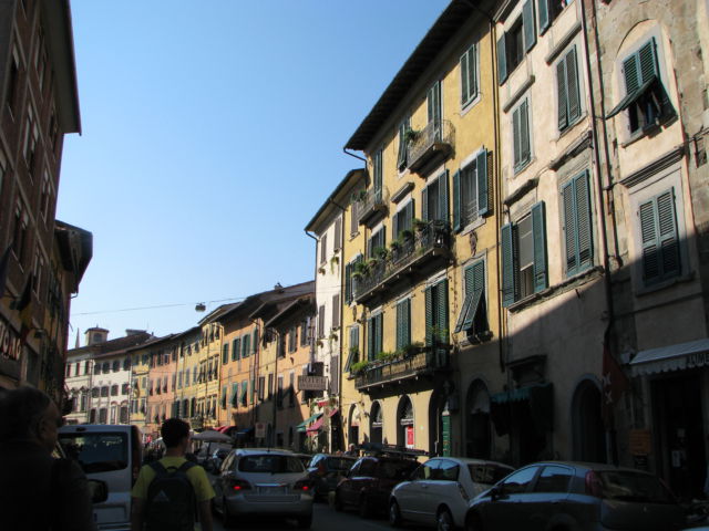 Tuscany scenic drive Pisa side street Tuscany scenic drive Pisa side street