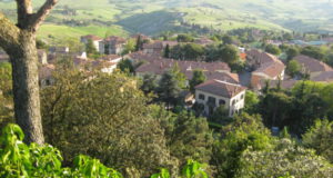 Tuscany scenic drive view from Volterra