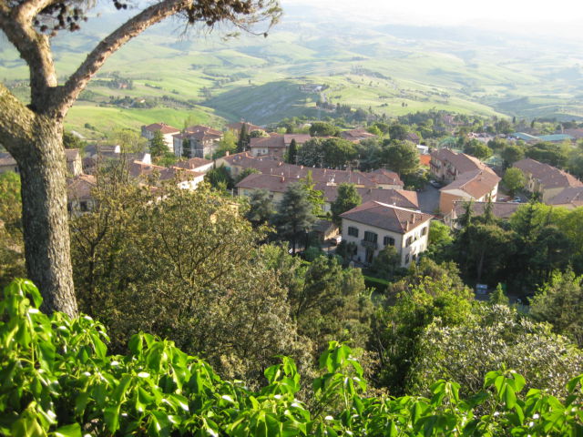 Tuscany scenic drive view from Volterra