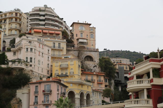 Port de Monaco city view Monaco mountain slope